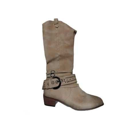 Lacyhop Women Walking Comfort Pull On Shoe Non Slip Pointed Toe Vintage Boot Casual Wide Calf Riding Boots Khaki 5.5
Lacyhop Women Walking Comfort Pull On Shoe Non Slip Pointed Toe Vintage Boot Casual Wide Calf Riding Boots Khaki 5.5