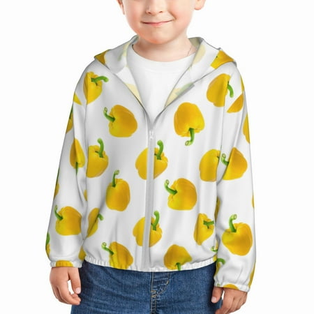 Sun Hoodie for Kids yellow Bell Pepper Print Long Sleeve Swim Fishing Shirts Sun Protection Zip Up Jacket Clothing Athletic Hoodie
Sun Hoodie for Kids yellow Bell Pepper Print Long Sleeve Swim Fishing Shirts Sun Protection Zip Up Jacket Clothing Athletic Hoodie