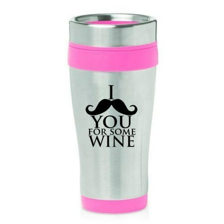 16oz Insulated Stainless Steel Travel Mug I Mustache You For Some Wine (Hot Pink) MIP
16oz Insulated Stainless Steel Travel Mug I Mustache You For Some Wine (Hot Pink) MIP