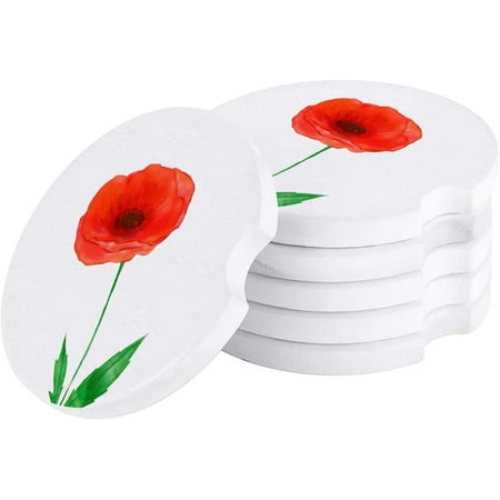 ZHANZZK Watercolor Red Flower Plant Set of 4 Car Coaster for Drinks Absorbent Ceramic Stone Coasters Cup Mat with Cork Base for Home Kitchen Room Coffee Table Bar Decor
ZHANZZK Watercolor Red Flower Plant Set of 4 Car Coaster for Drinks Absorbent Ceramic Stone Coasters Cup Mat with Cork Base for Home Kitchen Room Coffee Table Bar Decor