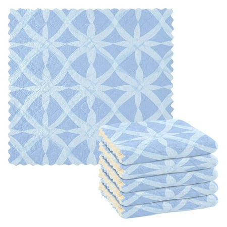 6 Pack Kitchen Dish Towels 11 Inch x 11 Inch Reusable Cleaning Cloths for Washing Dishes Dish Cloths for Drying Dishes Blue Geometric Shapes
6 Pack Kitchen Dish Towels 11 Inch x 11 Inch Reusable Cleaning Cloths for Washing Dishes Dish Cloths for Drying Dishes Blue Geometric Shapes