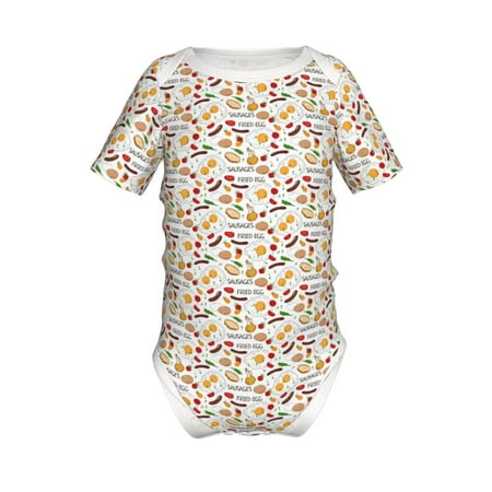 Coaee Sausage Tomato Toast for Soft Baby Short-Sleeve Bodysuit Baby Climbing Clothes Baby Girls Boys Bodysuit Romper-3 Months
Coaee Sausage Tomato Toast for Soft Baby Short-Sleeve Bodysuit Baby Climbing Clothes Baby Girls Boys Bodysuit Romper-3 Months