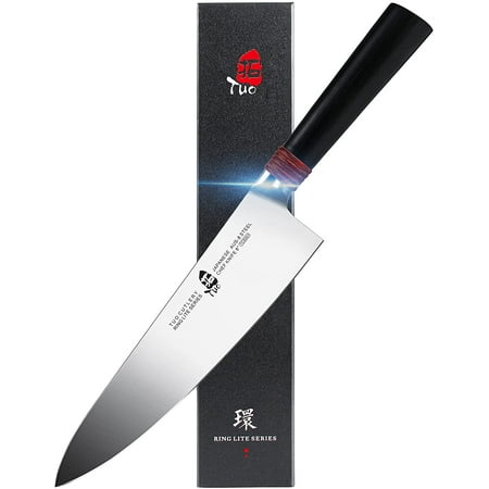 CHALKSEA Japanese Chef Knife Professional Chefs Knife 8 inch AUS-8 Steel Kitchen Knife for Home Restaurant Ergonomic Pakkawood Handle with Sheath and Gift Box
CHALKSEA Japanese Chef Knife Professional Chefs Knife 8 inch AUS-8 Steel Kitchen Knife for Home Restaurant Ergonomic Pakkawood Handle with Sheath and Gift Box