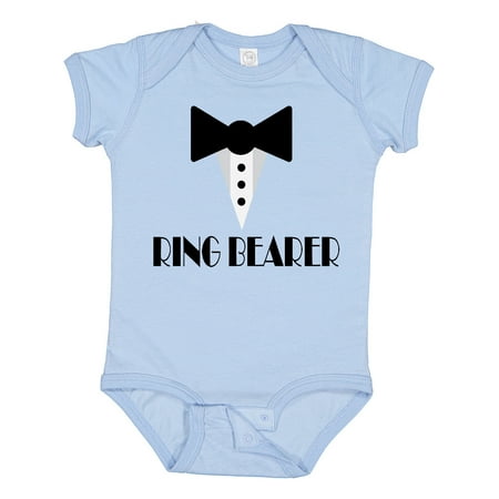 Inktastic Ringbearer Mock Tux Wedding Tuxedo Gift Baby Boy Bodysuit