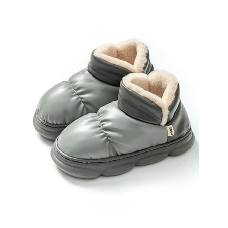 SIMANLAN Unisex House Shoes Thick Sole Winter Slippers Waterproof Boot Slipper Walking Breathable Warm Bootie Bedroom Plush Lining Home Shoe Gray 8.5-9
SIMANLAN Unisex House Shoes Thick Sole Winter Slippers Waterproof Boot Slipper Walking Breathable Warm Bootie Bedroom Plush Lining Home Shoe Gray 8.5-9