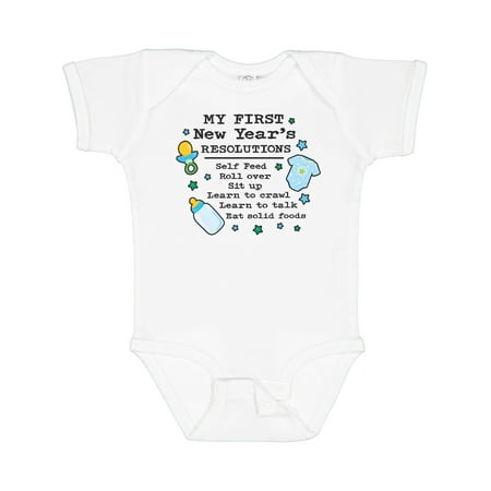 Inktastic My First New Years Resolutions with Baby Clip Art and Stars Boys Baby Bodysuit
Inktastic My First New Years Resolutions with Baby Clip Art and Stars Boys Baby Bodysuit
