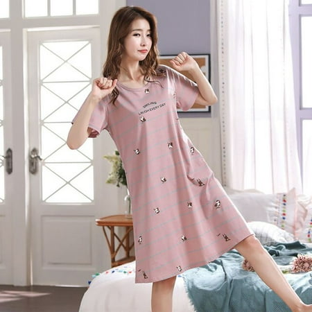 QWZNDZGR Summer Cotton M-5XL Sleepwear Women Nightdress Womens Cotton Cartoon Ladies Nightgown Sexy Nightwear Plus Size Home Sleep Dress
QWZNDZGR Summer Cotton M-5XL Sleepwear Women Nightdress Womens Cotton Cartoon Ladies Nightgown Sexy Nightwear Plus Size Home Sleep Dress