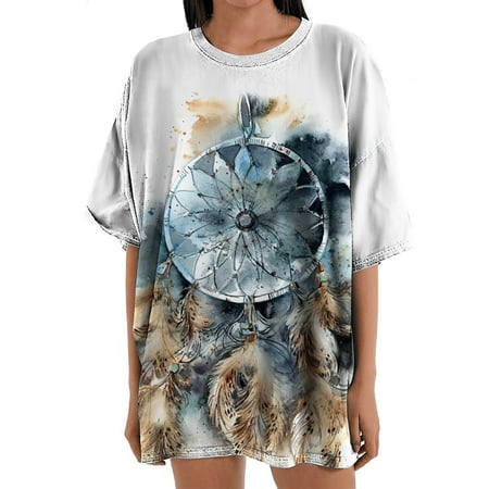 Maternity Blouses Women s Vintage Drop Short Sleeves Printed Pattern Casual Short Sleeve Tops Blouse Loose Round-Neck T-Shirt Gray S
Maternity Blouses Women s Vintage Drop Short Sleeves Printed Pattern Casual Short Sleeve Tops Blouse Loose Round-Neck T-Shirt Gray S