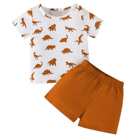 Baby Boys Suit Dinosaur Printed Short Sleeve Top Solid Color Pants Summer Casual 2PC Outfits Sets Baby Fashion Dailywear Child Clothing
Baby Boys Suit Dinosaur Printed Short Sleeve Top Solid Color Pants Summer Casual 2PC Outfits Sets Baby Fashion Dailywear Child Clothing