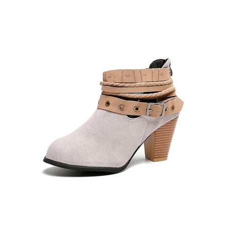 SIMANLAN Women Breathable Pointed Toe Block Heels Bootie Formal Ankle Strap Mid Top Winter Shoes Office Vintage Back Zip Boots Grey 7.5
SIMANLAN Women Breathable Pointed Toe Block Heels Bootie Formal Ankle Strap Mid Top Winter Shoes Office Vintage Back Zip Boots Grey 7.5