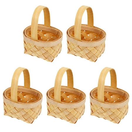HOMEMAXS 5Pcs Miniature Woven Basket Candy Packaging Baskets for Farmhouse Rustic Wedding Party
HOMEMAXS 5Pcs Miniature Woven Basket Candy Packaging Baskets for Farmhouse Rustic Wedding Party