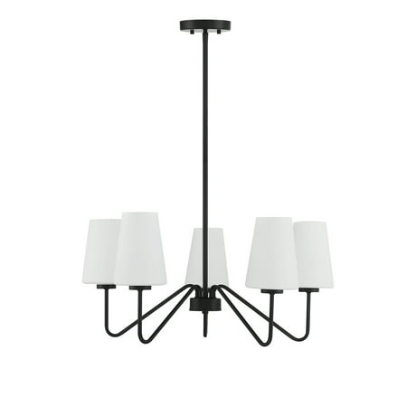 Trade Winds Lighting 5 Light Chandelier In Matte Black - TW30065-MBK