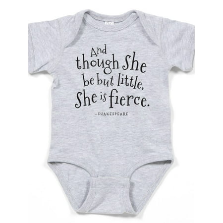 CafePress - Shakespeare Though She Be But Little - Cute Infant Bodysuit Baby Romper
CafePress - Shakespeare Though She Be But Little - Cute Infant Bodysuit Baby Romper