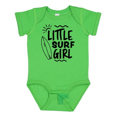 Inktastic Little Surf Girl with Surfboard Gift Baby Girl Bodysuit
