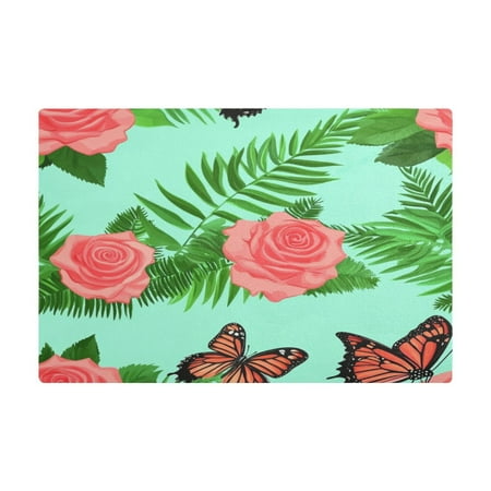 Floral Design with Butterflies Kitchen Leather Drying Mat with Silica Gel Absorbent Layer 11.8 x17.7
Floral Design with Butterflies Kitchen Leather Drying Mat with Silica Gel Absorbent Layer 11.8 x17.7