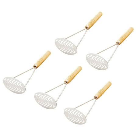 Homemaxs 5pcs Creative Potato Masher Practical Wooden Handle Potato Masher Kitchen Utensil Mashed Potato Making Tool for Home Restaurant
Homemaxs 5pcs Creative Potato Masher Practical Wooden Handle Potato Masher Kitchen Utensil Mashed Potato Making Tool for Home Restaurant