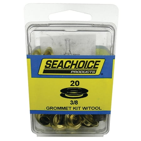 Seachoice 59998 Brass Grommet Kit with 3-Piece Tool Set & 3/8 Grommets & Washers (20 Pack)
Seachoice 59998 Brass Grommet Kit with 3-Piece Tool Set & 3/8 Grommets & Washers (20 Pack)