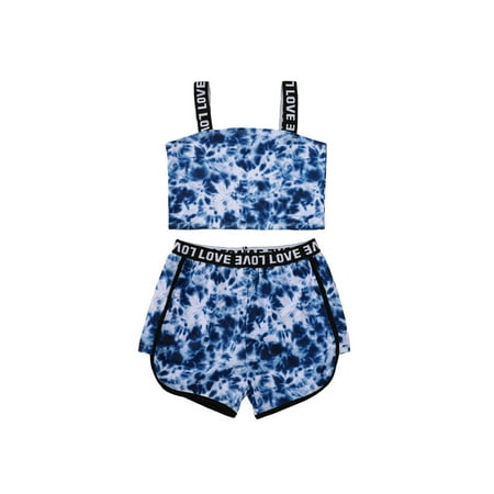 Canrulo Children Baby Girl Two-piece Suit Letter Print Sleeveless Sling Tops and Shorts Blue 4-5 Years
Canrulo Children Baby Girl Two-piece Suit Letter Print Sleeveless Sling Tops and Shorts Blue 4-5 Years