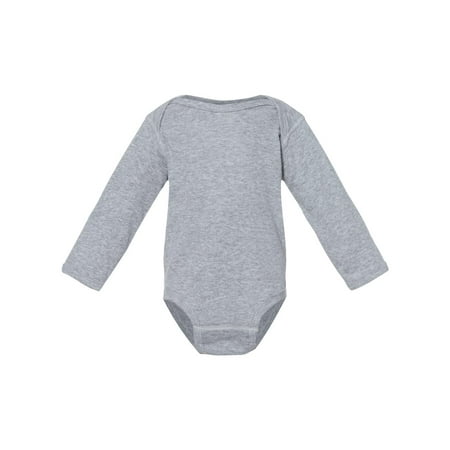 Rabbit Skins Infant Long Sleeve Baby Rib Bodysuit