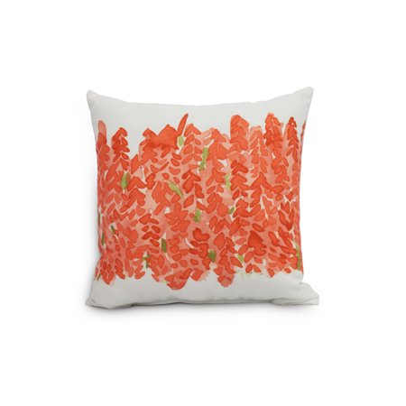Simply Daisy's Flower Bell 18 inch Peach Floral DecorativeOutdoor Pillow