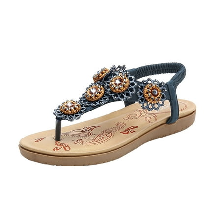 nsendm Studded Sandals for Women Ladies Beach Casual Shoes Sandals Bohemian Elastic Band Women Huarache Sandals Women Blue 8
nsendm Studded Sandals for Women Ladies Beach Casual Shoes Sandals Bohemian Elastic Band Women Huarache Sandals Women Blue 8