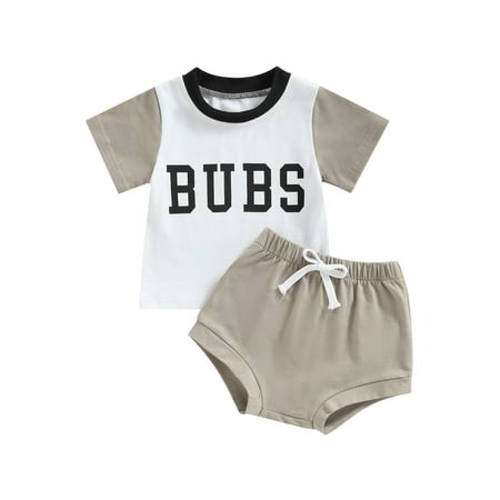 Bagilaanoe 2pcs Newborn Baby Boy Short Pants Set Letter Print Short Sleeve T-shirt Tops + Shorts 6M 12M 18M 24M Infant Casual Summer Outfits
Bagilaanoe 2pcs Newborn Baby Boy Short Pants Set Letter Print Short Sleeve T-shirt Tops + Shorts 6M 12M 18M 24M Infant Casual Summer Outfits