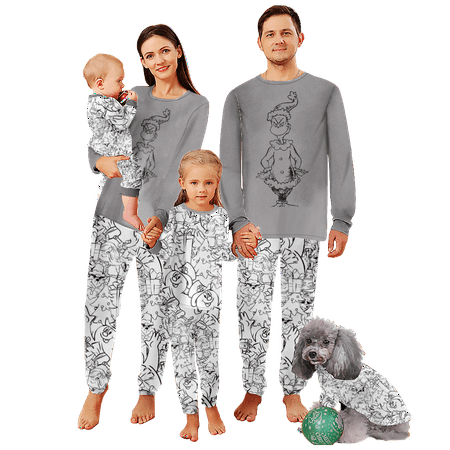 FUNIER Holiday Family Matching Christmas Pajamas Sets Cartoon Monster Print Sizes Baby-Kids-Adult-Pet 2 Pieces Top and Pants Bodysuits Xmas PJS Sleepwear
FUNIER Holiday Family Matching Christmas Pajamas Sets Cartoon Monster Print Sizes Baby-Kids-Adult-Pet 2 Pieces Top and Pants Bodysuits Xmas PJS Sleepwear