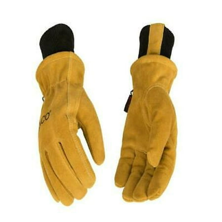 1PK Kinco 350HKP-L Lined Water-Resistant Driver Cowhide Gloves