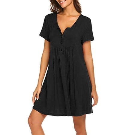 Summer Savings Clearance 2023! Loopsun Pregnancy Dress Ladies Square Neck Short Sleeve Solid Fashion Pregnant Breastfeeding Mini Dress Black
Summer Savings Clearance 2023! Loopsun Pregnancy Dress Ladies Square Neck Short Sleeve Solid Fashion Pregnant Breastfeeding Mini Dress Black