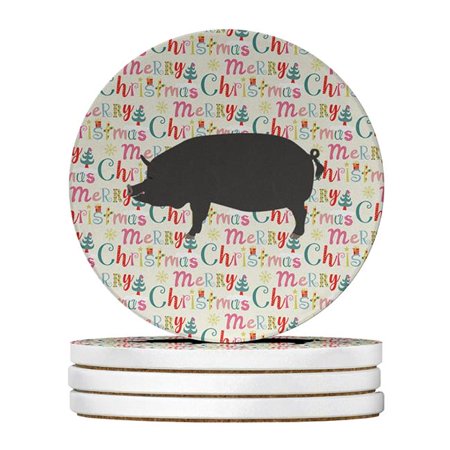 Carolines Treasures WDK2778RCS4 4 x 4 in. Unisex Berkshire Pig Christmas Large Sandstone Coasters - Pack of 4
Carolines Treasures WDK2778RCS4 4 x 4 in. Unisex Berkshire Pig Christmas Large Sandstone Coasters - Pack of 4