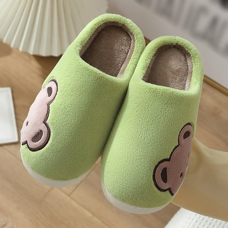 Sehao Women s slipper Bear Slippers for Women Winter Warm House Slippers Soft Bag&Shoes Accessory Green 36-37
Sehao Women s slipper Bear Slippers for Women Winter Warm House Slippers Soft Bag&Shoes Accessory Green 36-37