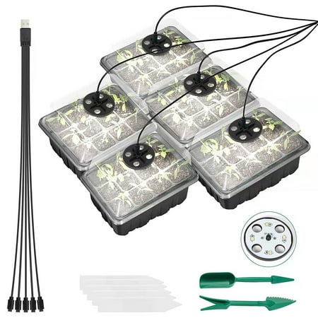 FarDo 1 Set Practical Individual Grid Plant Tray Efficient Stackable Plastic Plant Grow Tray for Home
FarDo 1 Set Practical Individual Grid Plant Tray Efficient Stackable Plastic Plant Grow Tray for Home