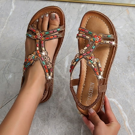 Follure Sandals For Women Comfort With Elastic Ankle Strap Casual Bohemian Beach Shoes Fashion Rhinestone Be
Follure Sandals For Women Comfort With Elastic Ankle Strap Casual Bohemian Beach Shoes Fashion Rhinestone Be