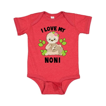 Inktastic Cute Sloth I Love My Noni with Green Leaves Gift Baby Boy or Baby Girl Bodysuit
Inktastic Cute Sloth I Love My Noni with Green Leaves Gift Baby Boy or Baby Girl Bodysuit
