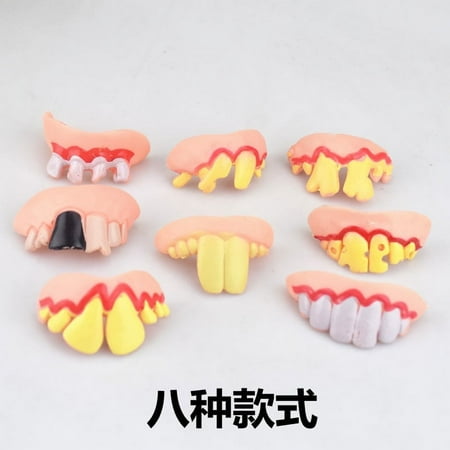 12pcs Cosplay Teeth Prop Halloween Party Fake Teeth Model Prank Teeth Prop Halloween Supplies
12pcs Cosplay Teeth Prop Halloween Party Fake Teeth Model Prank Teeth Prop Halloween Supplies