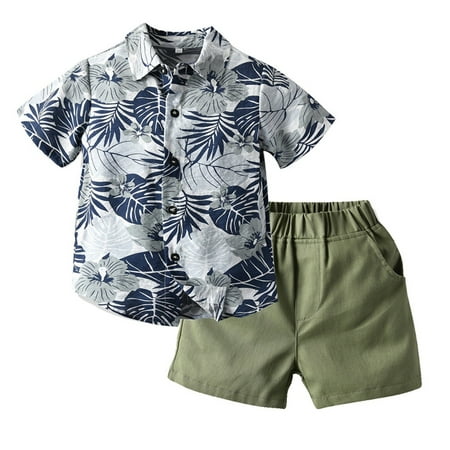 KUNKASA Girls Boys Crewneck Outfits Set Toddler Baby Summer Infant Leave Floral Print Short Sleeve Top Suits Kids Casual Playwear 12-18 Months
KUNKASA Girls Boys Crewneck Outfits Set Toddler Baby Summer Infant Leave Floral Print Short Sleeve Top Suits Kids Casual Playwear 12-18 Months