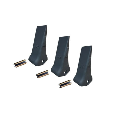 3 Backhoe Loader Excavator Bucket Teeth with Pins- 2500 442686A1 D55468