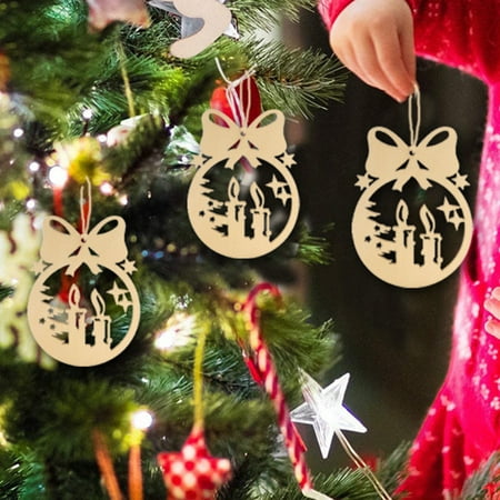 UDIYO 10Pcs Unpainted Christmas Pendants Cute Pattern Wood Holiday Gift Festival Ornaments Home Decor
UDIYO 10Pcs Unpainted Christmas Pendants Cute Pattern Wood Holiday Gift Festival Ornaments Home Decor