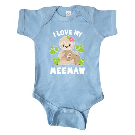 Inktastic Cute Sloth I Love My Meemaw with Green Leaves Gift Baby Boy or Baby Girl Bodysuit
Inktastic Cute Sloth I Love My Meemaw with Green Leaves Gift Baby Boy or Baby Girl Bodysuit