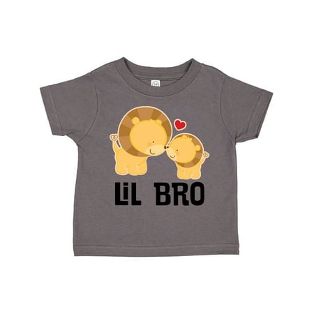 Inktastic Lil Bro Lion Little Brother Boys Gift Toddler Boy Girl T-Shirt