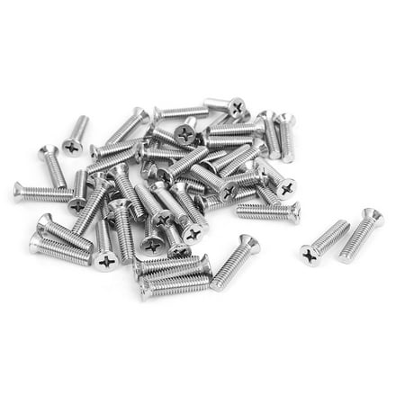 Uxcell M6x25mm Stainless Steel Countersunk Flat Head Cross Screw Bolts (50-pack)
Uxcell M6x25mm Stainless Steel Countersunk Flat Head Cross Screw Bolts (50-pack)