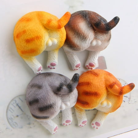 Home Decor Cats Butt Magnets Refrigerator Practical Fridge Decorations Magnet Decorations