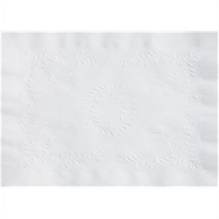 Hoffmaster 601SE1014 Classic Embossed Straight Edge Placemats 10 x 14 White 1000/Carton
Hoffmaster 601SE1014 Classic Embossed Straight Edge Placemats 10 x 14 White 1000/Carton
