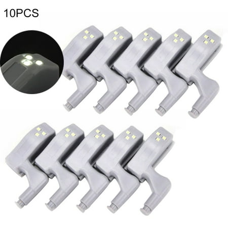 1/10Pcs LED Hinge Light Smart Sensor Kitchen Cabinet Cupboard Wardrobe Lamp