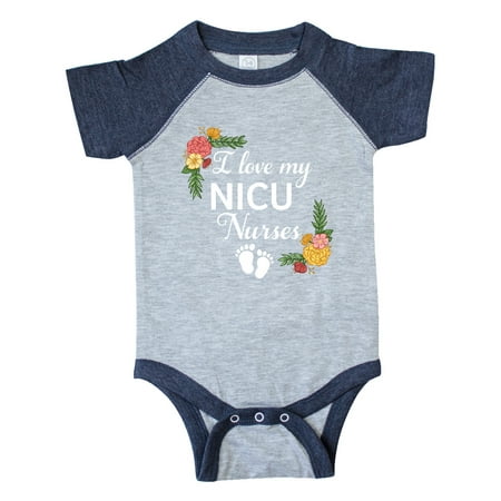 Inktastic I Love My NICU Nurses with Baby Footprints and Flowers Gift Baby Boy or Baby Girl Bodysuit
Inktastic I Love My NICU Nurses with Baby Footprints and Flowers Gift Baby Boy or Baby Girl Bodysuit