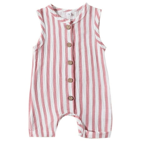 LNWUY ( 3-18 Months ) Sleeveless Vest for Girls and Boys with Striped Prints and One-Piece Shorts Soft Comfy Short Climbing Clothes Pink 100
LNWUY ( 3-18 Months ) Sleeveless Vest for Girls and Boys with Striped Prints and One-Piece Shorts Soft Comfy Short Climbing Clothes Pink 100