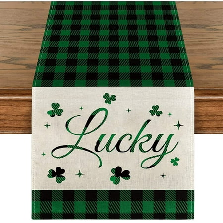 St. Patrick s Day Table Runner Buffalo Plaid Shamrock Table Runner Lucky Clover St. Patrick s Day Decorations for Dining Coffee Home Indoor and Outdoor 13 x 72 Inch
St. Patrick s Day Table Runner Buffalo Plaid Shamrock Table Runner Lucky Clover St. Patrick s Day Decorations for Dining Coffee Home Indoor and Outdoor 13 x 72 Inch