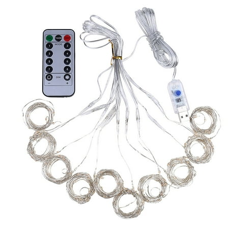 Yrtoes Outdoor Light Fixture Ceiling Light Creative Party Decor Curtain Lights 8 Modes USB String Light with Remote Control
Yrtoes Outdoor Light Fixture Ceiling Light Creative Party Decor Curtain Lights 8 Modes USB String Light with Remote Control