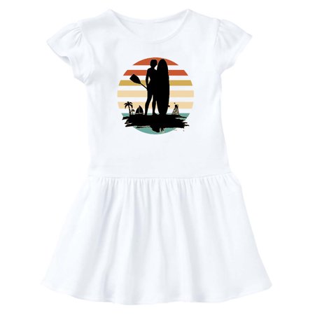 Inktastic Stand Up Paddle Boarding Silhouette Gift Baby Girl Dress