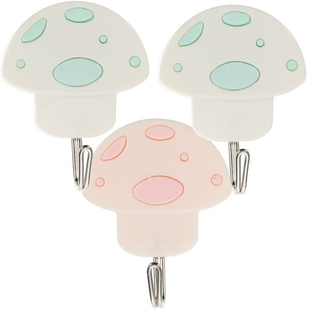 3 Pcs Decorative Wall Hooks Creative Mushroom Shape Plastic Single Prong Hangers Adhesive Hooks for Bedroom Kitchen Bathroom
3 Pcs Decorative Wall Hooks Creative Mushroom Shape Plastic Single Prong Hangers Adhesive Hooks for Bedroom Kitchen Bathroom